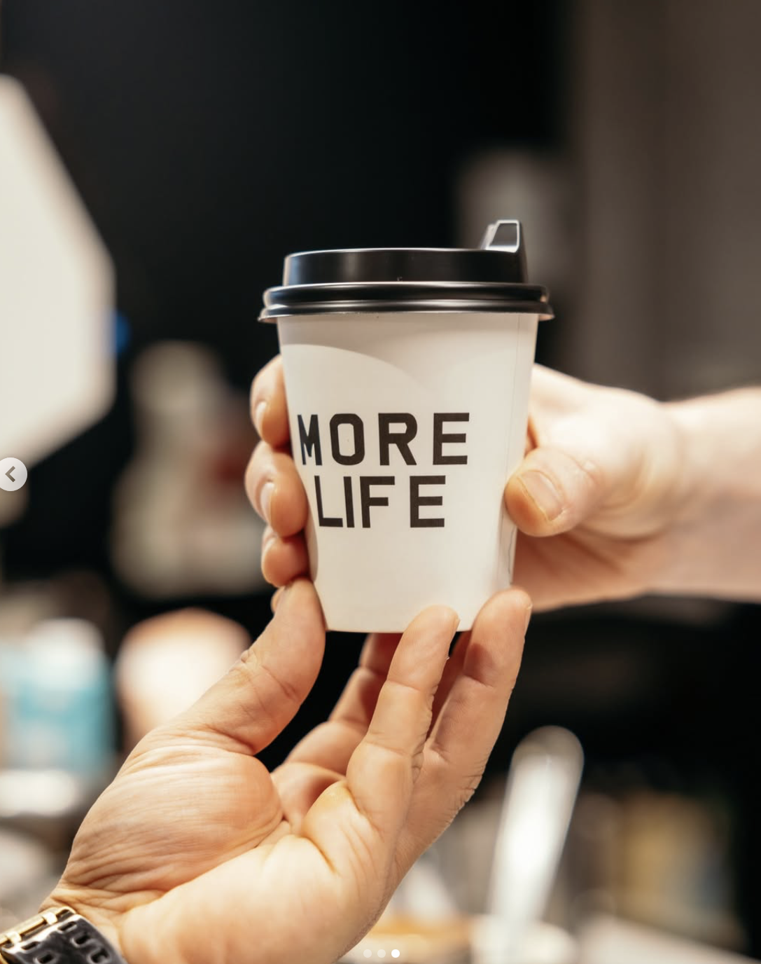 More Life cup handover